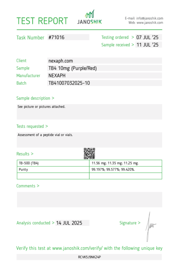 TB4 10mg (10 vials/Kit)