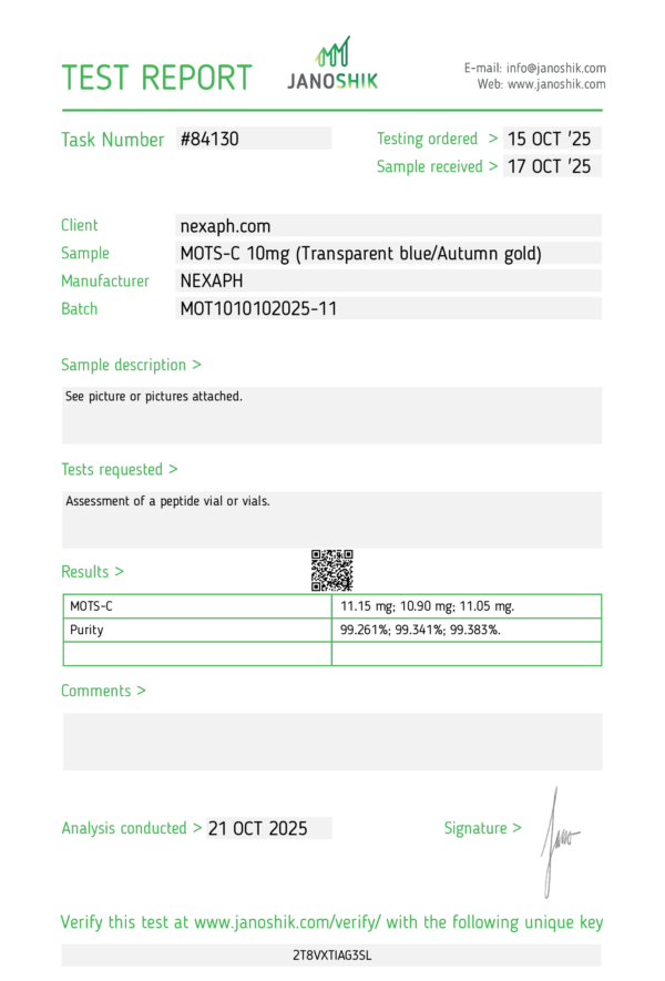 MOTS-C 10mg (10 vials/Kit)